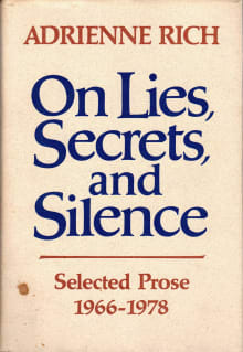 Book cover of On Lies, Secrets, and Silence: Selected Prose 1966-1978