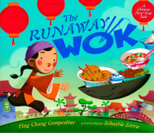 Book cover of The Runaway Wok: A Chinese New Year Tale