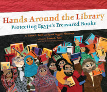 Book cover of Hands Around the Library: Protecting Egypt's Treasured Books