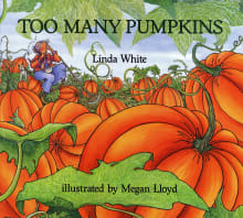 Book cover of Too Many Pumpkins