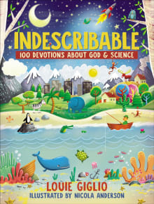 Book cover of Indescribable: 100 Devotions About God and Science