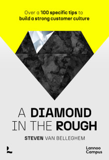 Book cover of A diamond in the rough: Over a 100 specific tips to build a strong customer culture