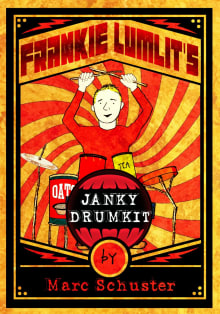 Book cover of Frankie Lumlit's Janky Drumkit