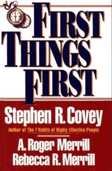 Book cover of First Things First