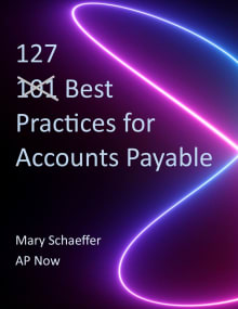 Book cover of 127 Best Practices for Accounts Payable