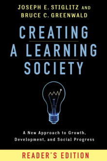 Book cover of Creating a Learning Society: A New Approach to Growth, Development, and Social Progress