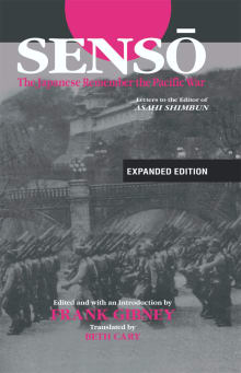 Book cover of SENSŌ: The Japanese Remember the Pacific War: Letters to the Editor of "Asahi Shimbun"