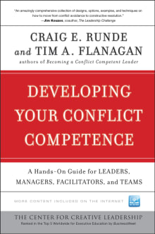 Book cover of Developing Your Conflict Competence: A Hands-On Guide for Leaders, Managers, Facilitators, and Teams