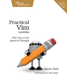 Book cover of Practical Vim: Edit Text at the Speed of Thought (Pragmatic Programmers)