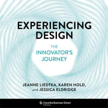 Book cover of Experiencing Design: The Innovator's Journey