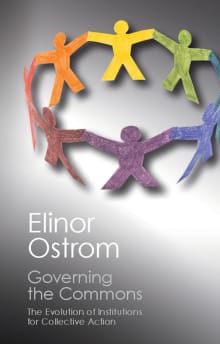 Book cover of Governing the Commons