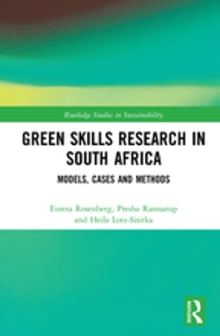 Book cover of Green Skills Research in South Africa: Models, Cases and Methods