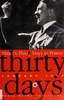 Book cover of Hitler's Thirty Days to Power: January 1933