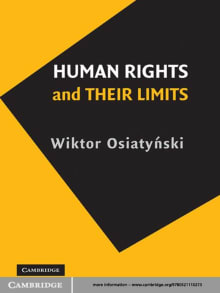 Book cover of Human Rights and Their Limits