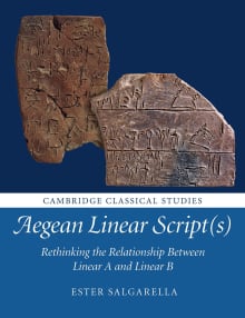 Book cover of Aegean Linear Script(s): Rethinking the Relationship Between Linear A and Linear B