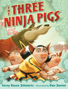 Book cover of The Three Ninja Pigs