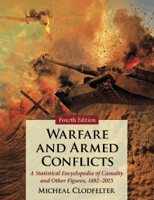 Book cover of Warfare and Armed Conflicts: A Statistical Encyclopedia of Casualty and Other Figures, 1492-2015