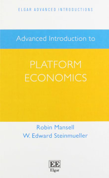 Book cover of Advanced Introduction to Platform Economics