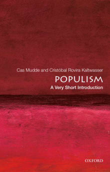 Book cover of Populism: A Very Short Introduction