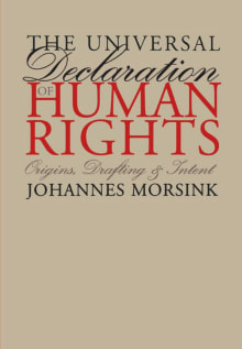 Book cover of The Universal Declaration of Human Rights: Origins, Drafting, and Intent