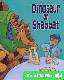 Book cover of Dinosaur on Shabbat