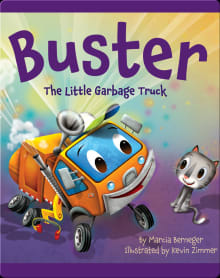 Book cover of Buster the Little Garbage Truck