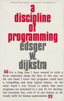 Book cover of A Discipline of Programming