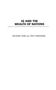 Book cover of IQ and the Wealth of Nations