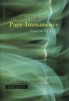 Book cover of Pure Immanence: Essays on A Life