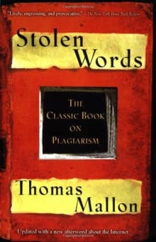 Book cover of Stolen Words - The Classic Book on Plagiarism