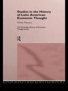 Book cover of Studies in the History of Latin American Economic Thought