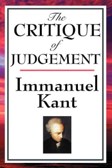 Book cover of The Critique of Judgement