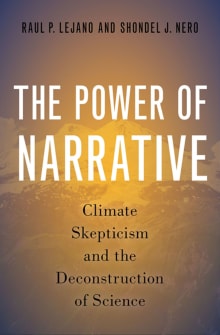 Book cover of The Power of Narrative: Climate Skepticism and the Deconstruction of Science