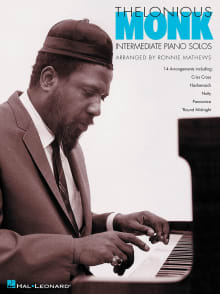 Book cover of Thelonious Monk - Intermediate Piano Solos