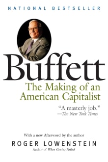 Book cover of Buffett: The Making of an American Capitalist