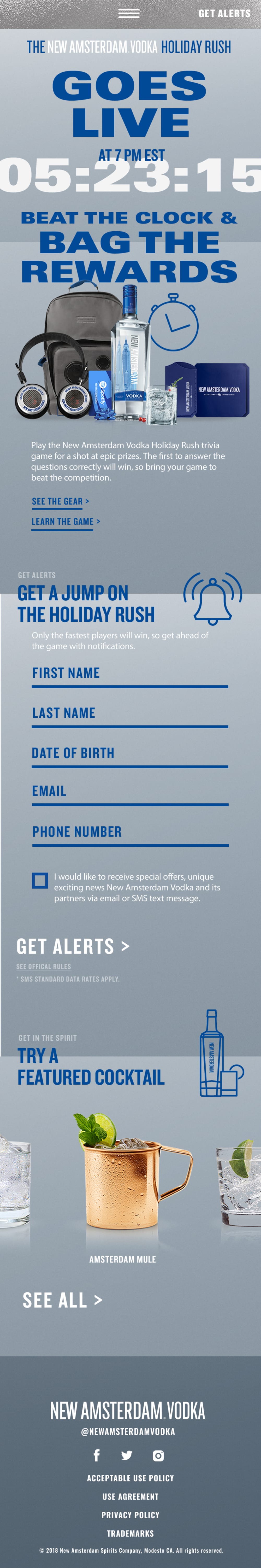 NewAm Mobile Homepage Countdown