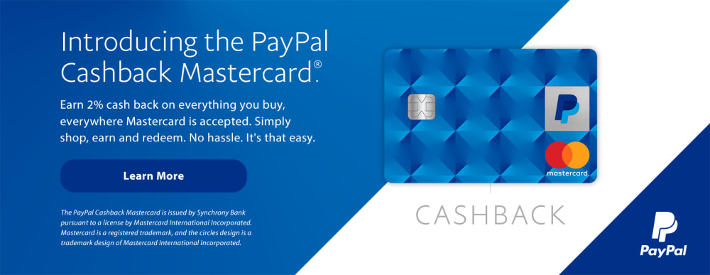 paypal credit card cashback