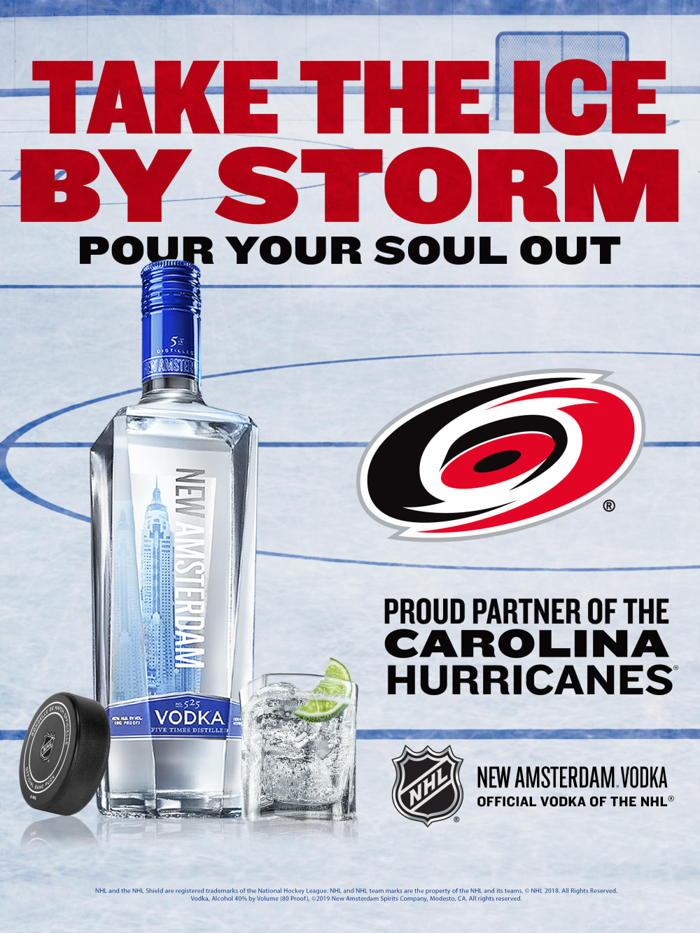 NAV Local NHL CarolinaHurricanes 18x24