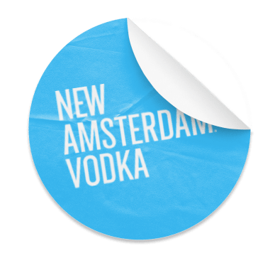 Helping New Amsterdam Vodka Put Its Best On Ice Sticker