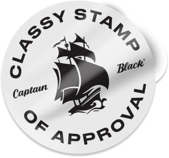 Staying Classy with Captain Black Sticker