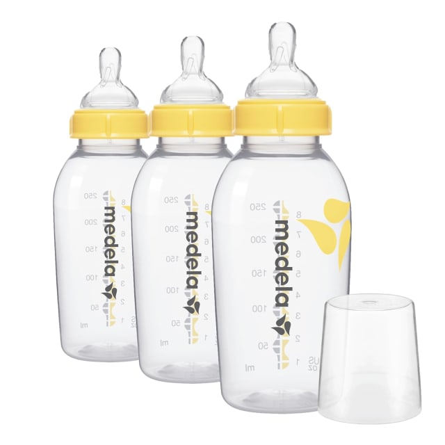 Medela Bottle 250ml & Wide Teats 3pk