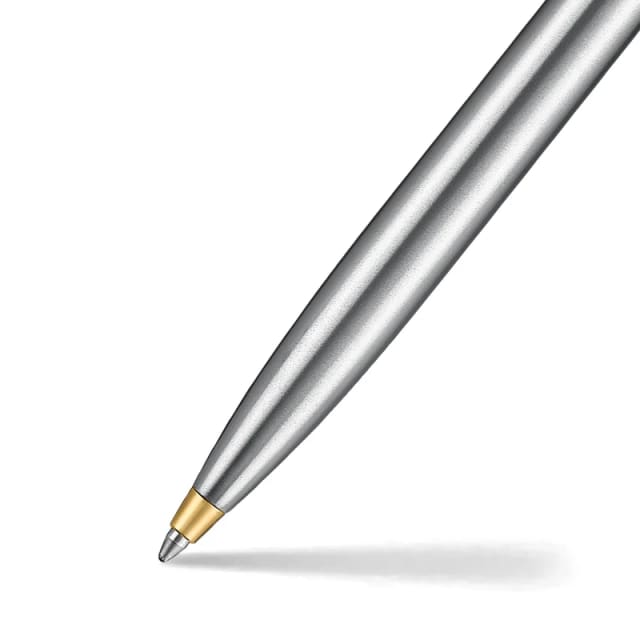 Sheaffer Sentinel Brushed Chrome/Gold Trim Ballpoint Pen