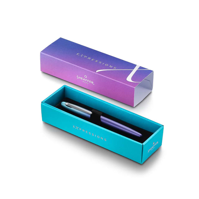 Sheaffer Expressions VFM Gradient Blue/Chrome Rollerball-2