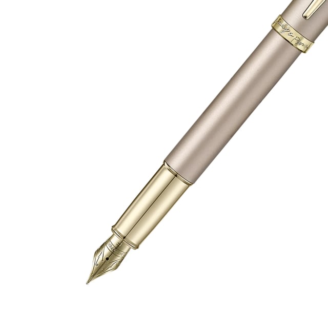 Sheaffer Emily in Paris 100 Champagne Gold/Bow Clip Fountain Pen Fine Nib