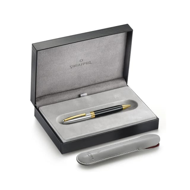Sheaffer Legacy Black/Chrome 14K Gold Trim Ballpoint
