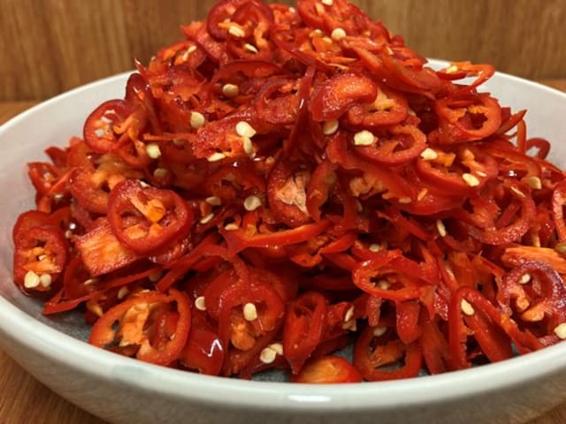 Chilli - Red Sliced 1Kg