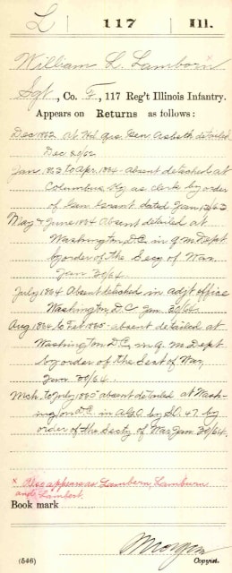A Union Civil War compiled military service record