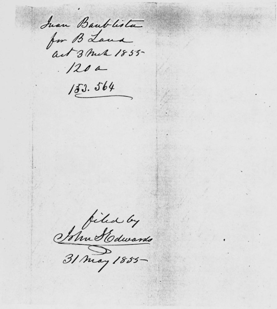 Example: A military bounty-land warrant application