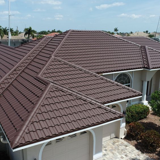 Modern residential home roofing