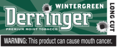 Derringer Smokeless. Vendor Tag Sheet. Long Cut Wintergreen